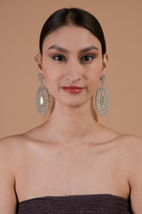 Rosegold Egg Shaped Earrings_DTR3778