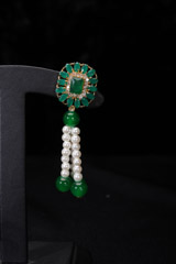 Emerald Moti Necklace SetIMG_9053