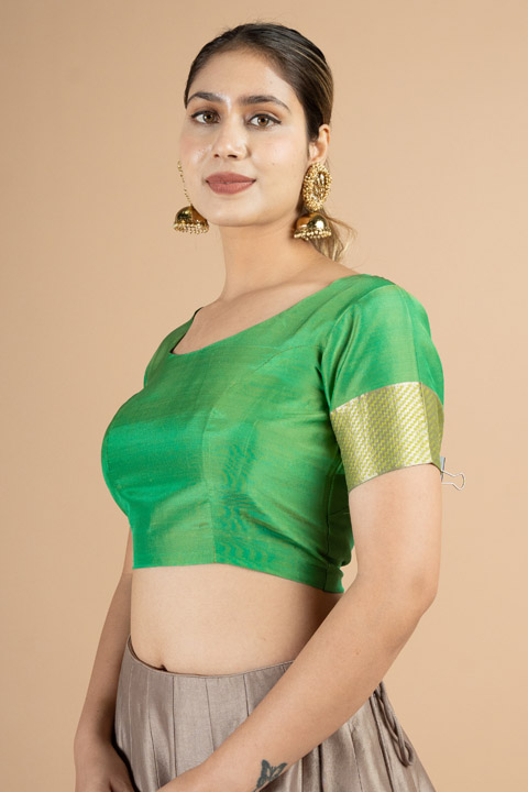 Green Princess Cut Blouse