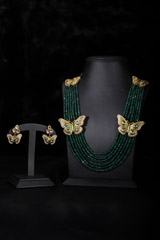 Stone Butterfly Necklace Set