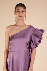 Purple Ruffle Sleeve GownDSC00873