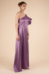 Purple Ruffle Sleeve GownDSC00876