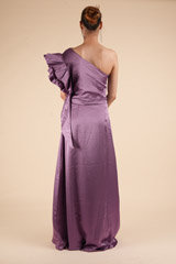Purple Ruffle Sleeve GownDSC00877