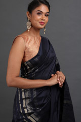 Navy Blue SareeIMG_5403