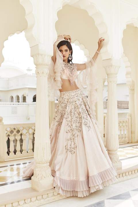 Embroidered Tasseled Lehenga Set