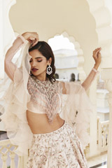 Embroidered Tasseled Lehenga Set2