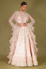 Embroidered Tasseled Lehenga SetDSC07225