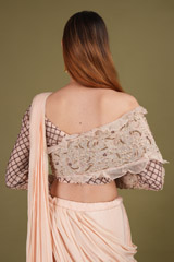 Hand Embroidered Organza  Lehenga setDSC01011