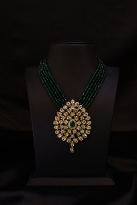 Multi String Drop Kundan Set
