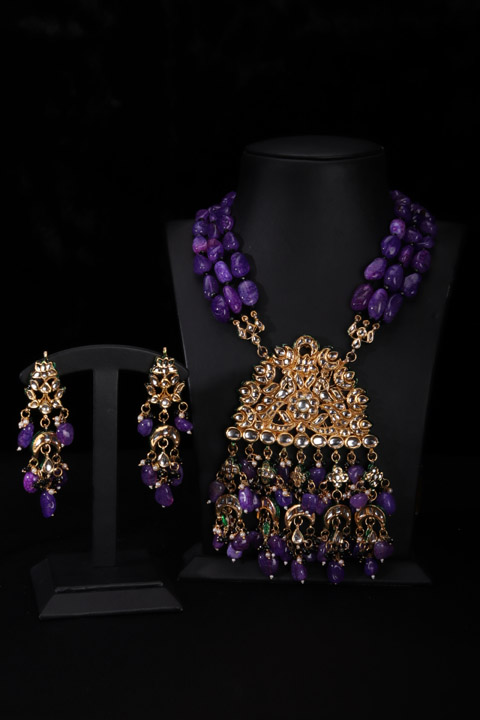Kundan Mugal Pendant Necklace