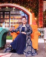 Blue Printed Top Bottom Set8