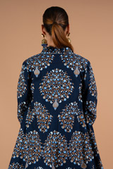 Blue Printed Top Bottom SetDSC02151