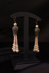 Peach Moti Necklace SetIMG_9091