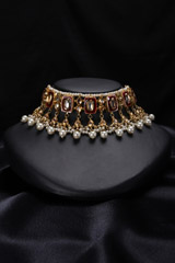 Moti And Kundan Choker SetIMG_8080
