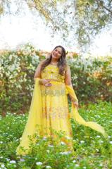 Sunshine Yellow Lehenga1