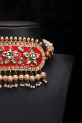 Red Meenakari Choker SetIMG_0703