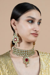 Red Stone Choker SetDSC09159