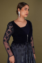 Midnight Blue Jacket with SkirtDSC02554