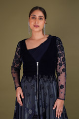 Midnight Blue Jacket with SkirtDSC02557
