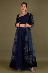 Midnight Blue Jacket with SkirtDSC02558