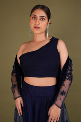 Midnight Blue Jacket with SkirtDSC02561