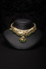 Green Golden Necklace SetIMG_6883