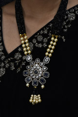Black Necklace Set_SUB0892