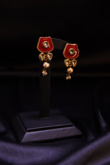 Red Meenakari Choker Set_MG_8583