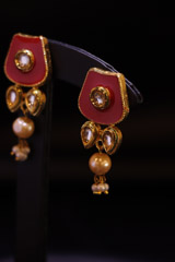 Red Meenakari Choker Set
