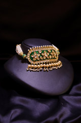 Green Meenakari Choker Set