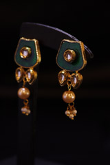 Green Meenakari Choker Set