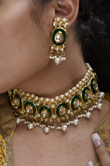 Moti And Kundan Choker Set_SUB1201