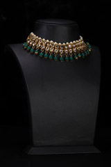 Green And Golden Necklace SetIMG_9760