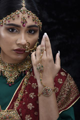 Pink And Green Bridal Set_SUB1569