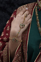 Pink And Green Bridal Set_SUB1571