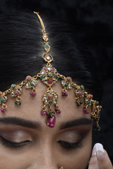 Pink And Green Bridal Set_SUB1574