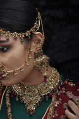 Pink And Green Bridal Set_SUB1581