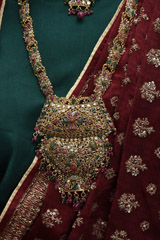 Pink And Green Bridal Set_SUB1583