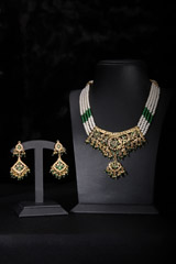 White And Green Necklace Set3092_video