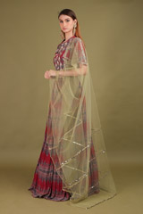 Maroon Embellished  LehengaDSC01153
