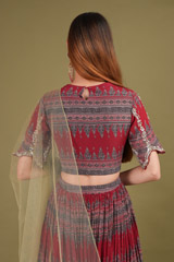 Maroon Embellished  LehengaDSC01161