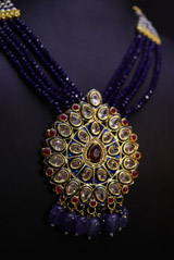 Multi Layered Blue NecklaceIMG_9278