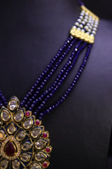 Multi Layered Blue NecklaceIMG_9279