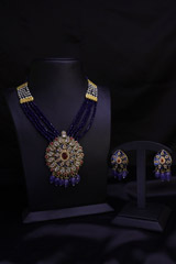 Multi Layered Blue NecklaceIMG_9287