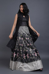 Digital Printed Kali Lehenga