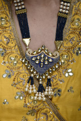 Blue Multi Layer Necklace Set_SUB1222