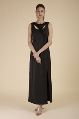 Black Sequined Gown