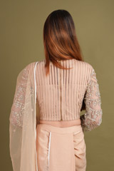 Beige Embellished Dhoti SetDSC01236