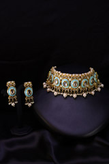 Light Blue Choker Set