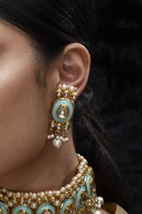 Light Blue Choker Set_SUB1105